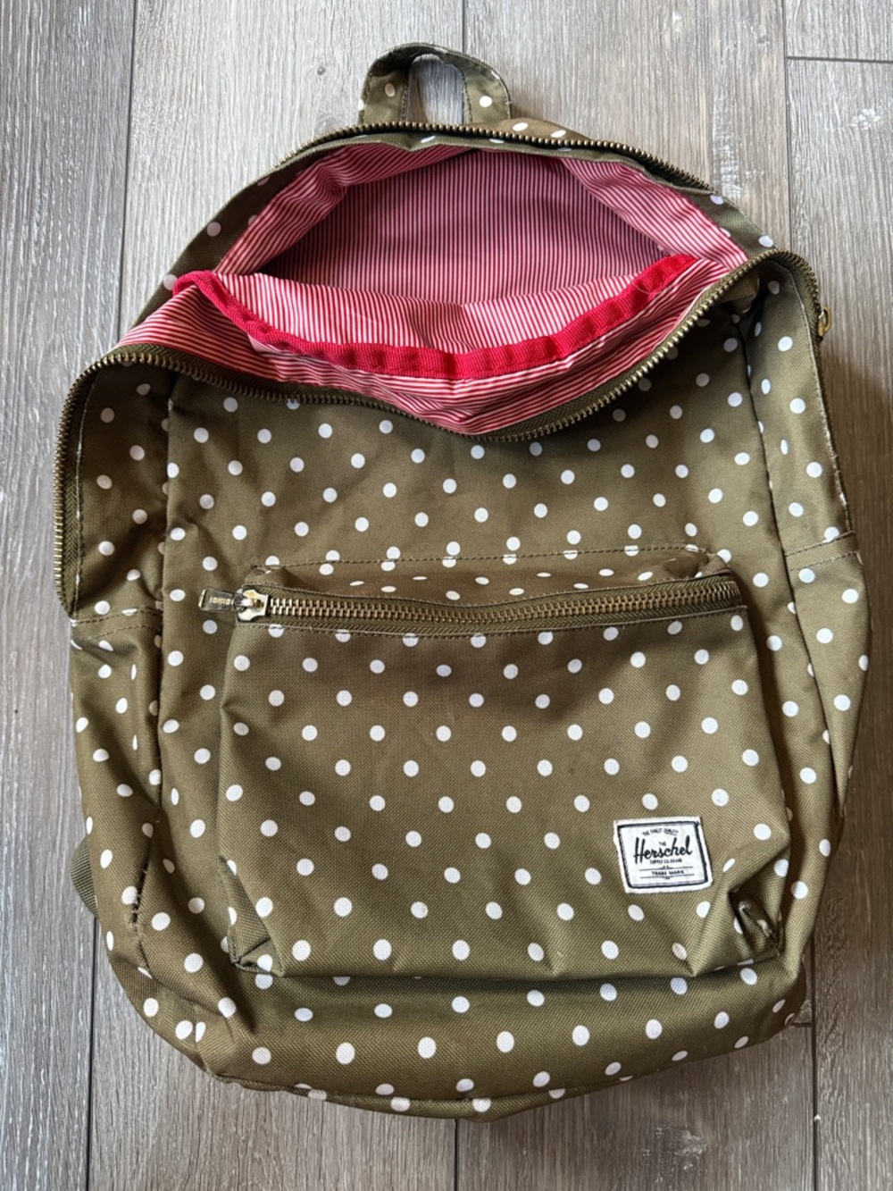 Herschel Supply Co. Backpack in Olive Polka Dot